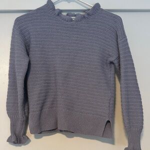 Madewell Women's Ruffled Knit Sweater - Gray